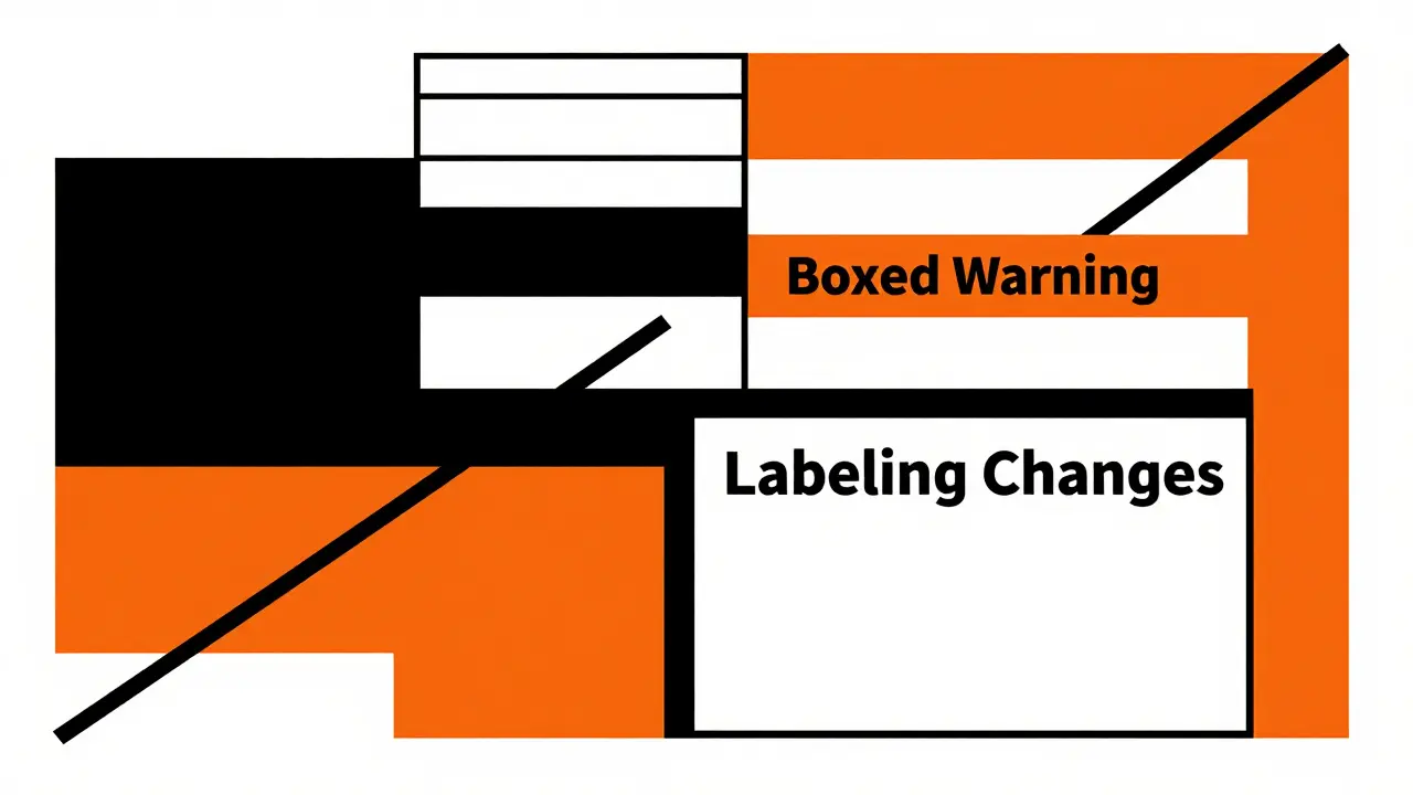 Abstract geometric representation of FDA safety document sections
